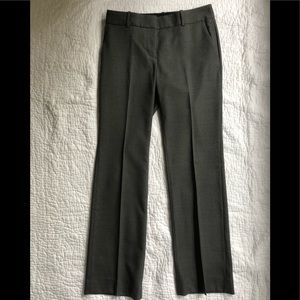 J Crew gray wool city fit pants trousers size 0